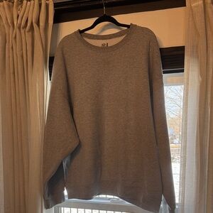 Classic Gray Crewneck Sweater for Men